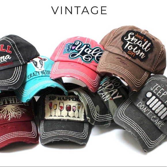 Happy camper baseball cap π§’ distressed - Picture 4 of 7